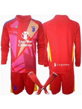 Billige Juventus Keeper Hjemmedraktsett Barn 2024-25 Langermet (+ Korte bukser)